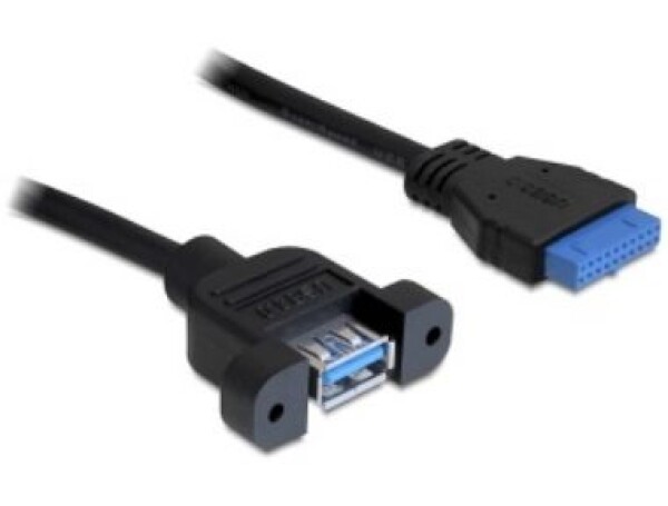 DeLock kábel interný 19pin USB 3.0 gt; 1 x USB 3.0 A samica / 50cm (83118)