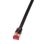 LogiLink SlimLine černá / Patch kabel / Cat6a U/FTP / RJ45-RJ45 / 3 m / plochý (CF2063S)
