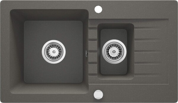 DEANTE DEANTE - Zorba antracit metalic - Granitový drez, 1.5 - bowl s odkvapkávačom ZQZ_T513