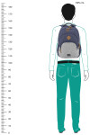 Batoh na notebook Travelite Basics Backpack Melange Navy/grey