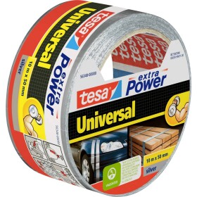 Tesa UNIVERSAL 56348-00000-06 páska so skleným vláknom tesa® Extra Power strieborná (d x š) 10 m x 50 mm 1 ks; 56348-00000-06