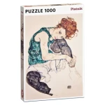 Piatnik Schiele Sediace dievča