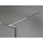 MEXEN/S - Kyoto-XF Sprchová zástena WALK-IN s rámom 120 x 202, grafit 10 mm, chróm 800-120-104-01-40-X