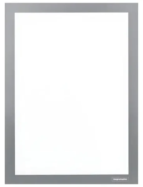 Magnetoplan Magnetofix A4 sivá (2 ks) / Magnetický rámček / samolepiaci (MAGFRAMEADH4G)