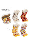 Rainbow Socks Pizza 4 páry Havajská Pepperoni Capricciosa 36-40