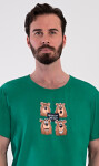 Pánske pyžamové šortky Bear Happy modrá M