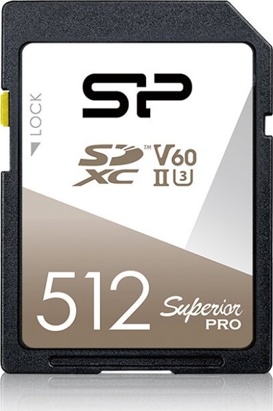 Silicon Power Superior Pro SDXC 512 GB Class 10 UHS-II/U3 V60 (SP512GBSDXJV6V10)