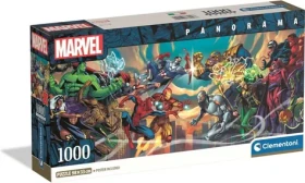 Clementoni Panoramatické puzzle MARVEL: Hrdinovia vs. zloduchovia