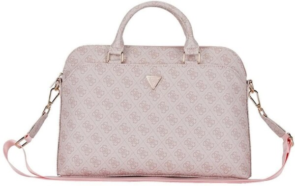 Guess Bag Guess 4G Zipper Pocket Triangle Logo 15" pink