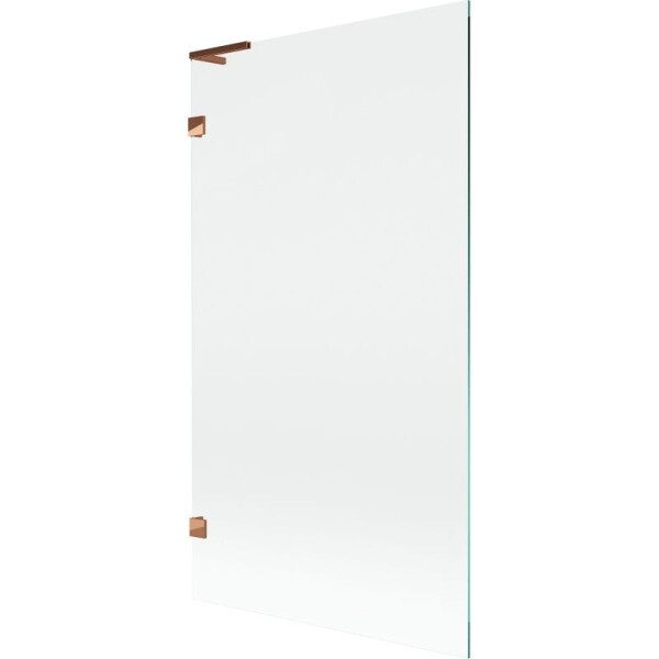 MEXEN/S - Lunar L vaňová zástena FIX 100 x 150, transparent, ružové zlato 897L-100-000-60-00