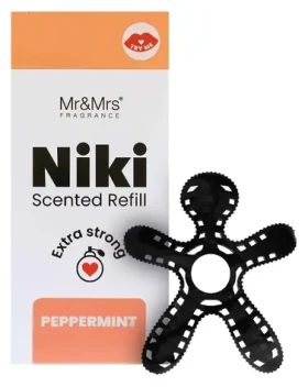 MrMrs Fragrance Niki Peppermint / Náhradná náplň do osviežovača vzduchu do auta (8034049927235)