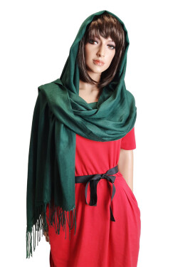 Dámska hladká šatka 322 DARK_GREY 174x72