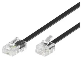 MicroConnect Modulárny kábel RJ11 - RJ45 1m čierna (MPK451S)