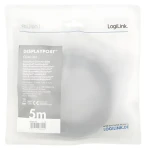 LogiLink DisplayPort 1.2 čierno-šedá / Kábel DisplayPort / 5 m / 3840×2400 / 165 Hz (CDA0103)