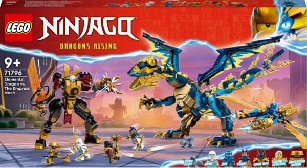 LEGO® NINJAGO® 71796 Živelný drak proti robotovi cisárovnej