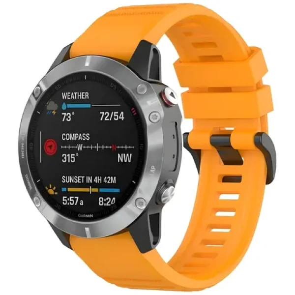 Beline Watch 1 oranžová / Opasok pre Garmin / silikón / 26 mm / Enduro, Fenix 8 (05908047991259)
