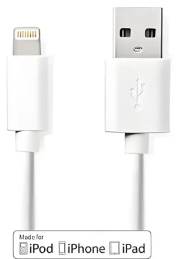 Nedis Lightning 2 m biela / Dátový kábel / USB-A 2.0 - Lightning 8-pin / 480 Mbps (CCGB39300WT20)