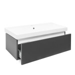 Kúpeľňová skrinka s umývadlom SAT Feel 100x30x46 cm antracit mat SATFEEL100ANTU1 SATFEEL100ANTU1