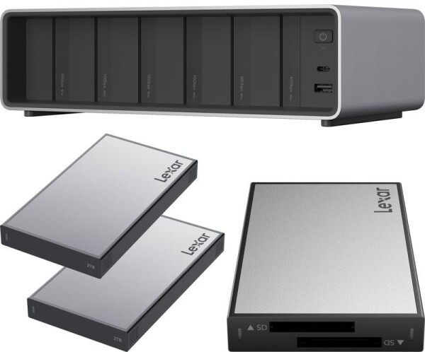 Lexar Lexar Professional Workflow Pro with Thunderbolt4 uplink I with SD/microSD reader and 2x2TB SSD