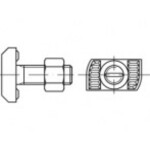 Alstertaler Schrauben & Präzisionsteile 889438100160150 T skrutka M16 150 mm 88943 ocel glavanizované zinkom 25 ks; 889438100160150