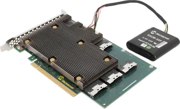 Adaptec SmartRAID Ultra 3258p-32i / Radič / SAS/NVMe / PCIe x16 / 24 Gbps / 32 portov / 8GB cache (3258UPC32IX2S)
