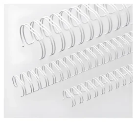 EuroSupplies Kovové chrbty 3:1" 12,7 mm biele / Chrbát / pre 81-100 listov 80 g papiera / 100 ks