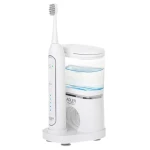 Adler AD 2180 2v1 biela / Sonická zubná kefka s irigátorom / 1 200-1 700 pulzov/min / 40-100 PSI / 500 ml / USB-C (AD 2180w)