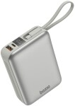 Energea PowerBank 4w1 Bazic Fusion Mini 20000mAh kabel USB-C/Lightning Sivý