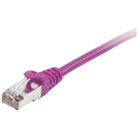 Equip 605554 RJ45 sieťové káble, prepojovacie káble CAT 6 S/FTP 5.00 m fialová pozlátené kontakty 1 ks; 605554