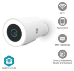Nedis WIFICO15CWT biela / Múdra vonkajšia kamera / Wi-Fi / SmartLife / 3MP Full HD 1296p / IP65 / Snímač pohybu (WIFICO15CWT)