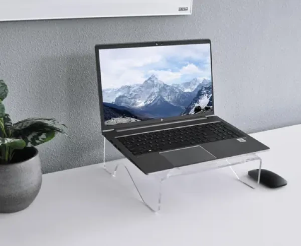 AVELI DESQ / Stojan na notebook / do 17" / akrylový / sklon 5 ° / nosnosť 15 kg (1508)