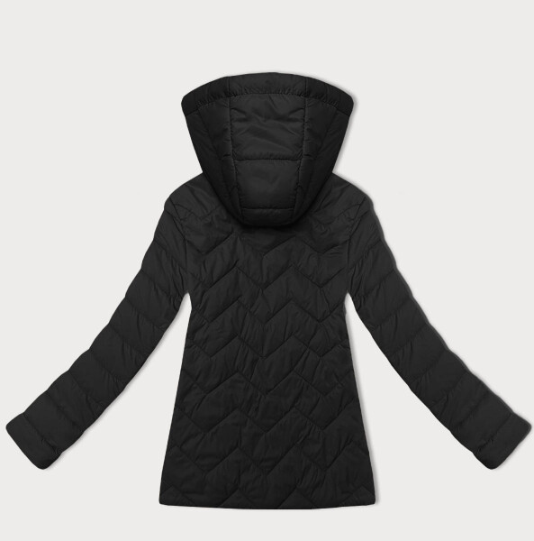 Ľahká čierna dámska prešívaná bunda s kapucňou J Style (16M9232-392) odstíny černé S (36)