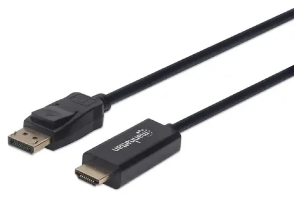 Manhattan DisplayPort - HDMI čierna / Kábel / 1 m / 1080p / 60 Hz (152662)
