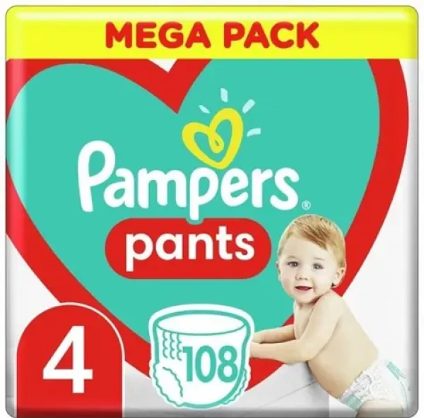 Pampers Pants Maxi Mega box (108 ks) / Plienkové nohavičky / Veľkosť 4 (9-14 kg) (DIOPMPPIE0163)