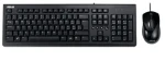 ASUS U2000 čierna / Set Klávesnica + Myš / drôtová / USB (90-XB1000KM000X0-)