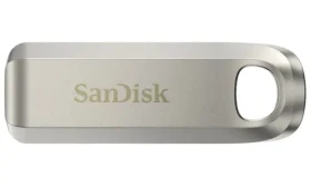 SanDisk Ultra Luxe 256 GB strieborná / Flash Disk / USB-C 3.2 Gen 1 / čítanie až 400 MB/s (SDCZ75-256G-G46)