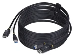 StarTech čierna / KVM kábel / DisplayPort (M) + USB-A / 5 Gbps / 3 m (DU12210-KVM-CABLE)