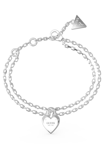 Guess Pôvabný dvojitý náramok All You Need is Love JUBB04211JWRH cm