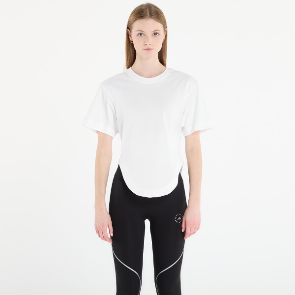 Tričko adidas x Stella Mccartney Sportswear Curved Hem T-Shirt White/ Black L