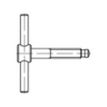 TOOLCRAFT 137843 kolíková skrutka M6 50 mm DIN 6304 ocel leštené 1 ks; 137843
