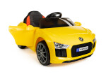 Mamido Mamido Elektrické autíčko Fast Wing eko-koža žlté