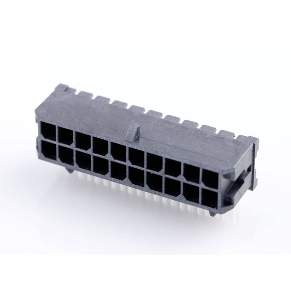 Molex vstavaná pinová lišta (štandardná) Počet pólov 20 Raster (rozteč): 3.00 mm 430452002 1 ks Tray; 430452002