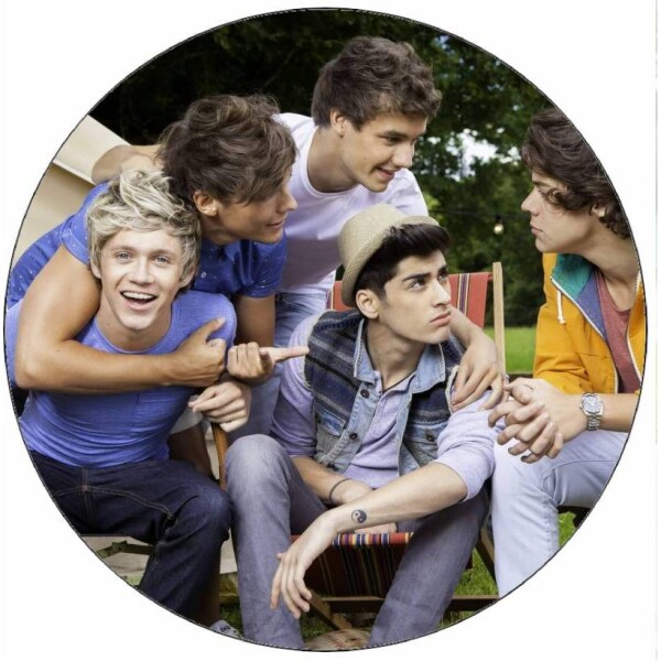 Pojem Jedlý papier One Direction pri natáčaní 19,5 cm - Pictu Hap - Pictu Hap