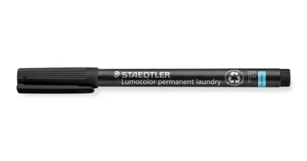 Staedtler Lumocolor F čierna / Popisovač na textil / permanentný / vode odolný / stopa 0,6 mm (319 LM F-9)