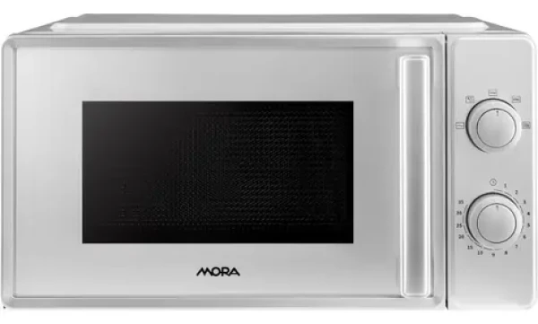 Mora MT122S strieborná / Mikrovlnná rúra / 700 W / 20 l / mechanické ovládanie (100002199291)