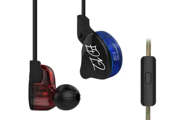 KZ ED12 Slúchadlá s mikrofónom (Red/Blue) (6970493060420)