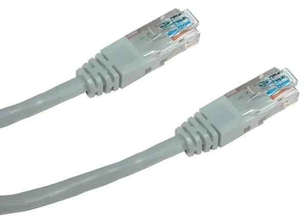 DATACOM Patch kábel 10m šedý / UTP / CAT5e / RJ45 (1560)