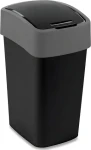Curver Odpadkový kôš výklopný čierna / Odpadkový kôš / 47 x 34 x 26 cm (229415)