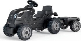 Smoby Šlapací traktor Farmer XL černý s vozíkem