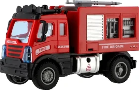 TEDDIES Hasičské auto na spätné natiahnutie /13 cm/ od 3 rokov